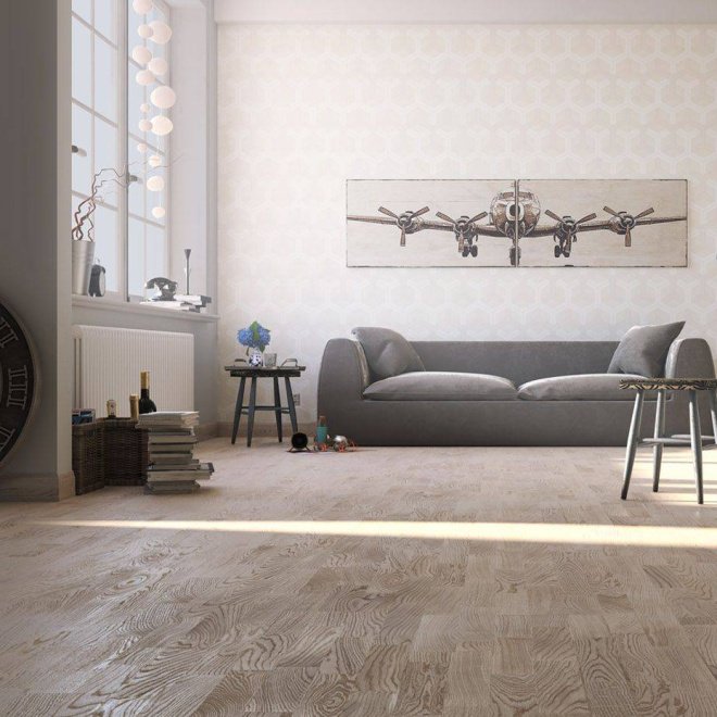 Паркетная доска Polarwood 3-полосная PW Oak Tundra White Matt 3S - фото 2