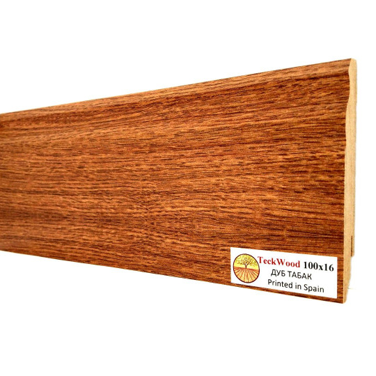 Плинтус TeckWood Цветной 100х16 Дуб Табак (Oak Tobacco) - фото 2