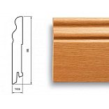 Плинтус Pedross 95x15 шпонированный - Чёрный SEG 100 - 1