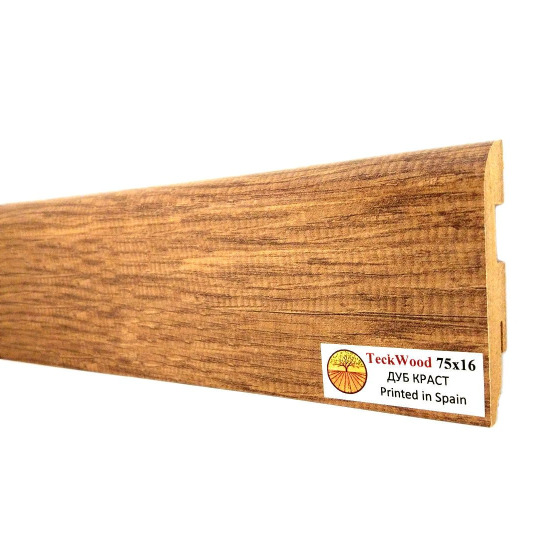 Плинтус TeckWood Цветной 100х16 Дуб Краст (Oak Crust) - фото 1