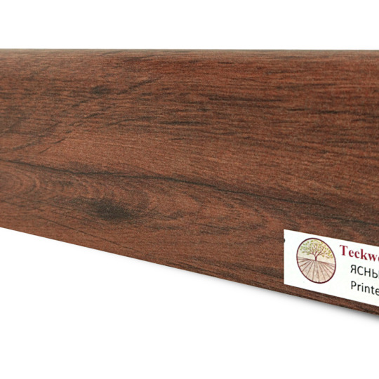 Плинтус TeckWood Цветной 75x16 Ясный орех (Bright Walnut) - фото 1