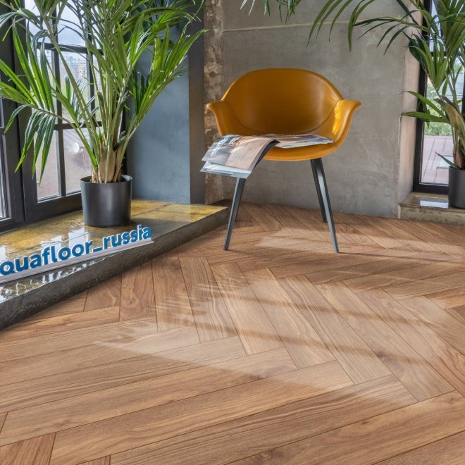 Кварц виниловый ламинат Aquafloor Parquet+ AF6022PQN+ - фото 3