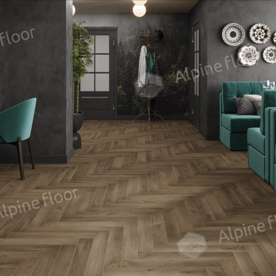Ламинат Alpine Floor Herringbone 8 Pro Herringbone 8 Pro Дуб Анжу LF102-11 - фото 4