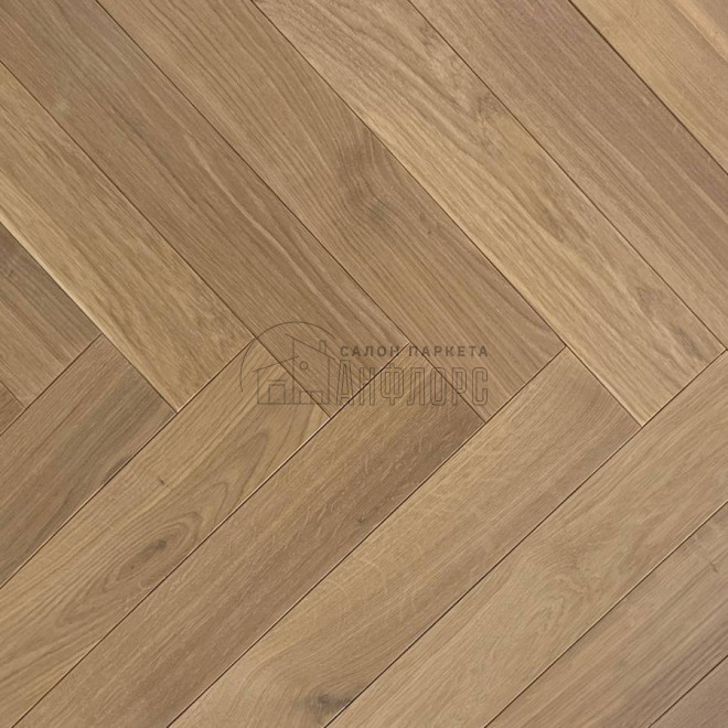 Паркет ёлка Golden Wood Дуб Латте - фото 1