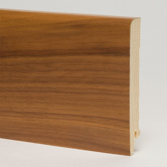 Плинтус Pedross 95x15 шпонированный - Орех американский - фото 1