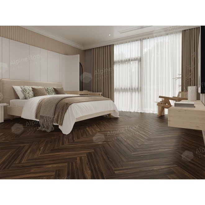Ламинат Alpine Floor Herringbone 12 Herringbone 12 LF105-13 Орех Сицилия - фото 4
