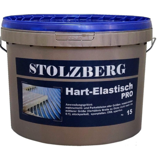 Stolzberg 1-компонентный паркетный клей Hart-Elastisch PRO 15 кг  - фото 1