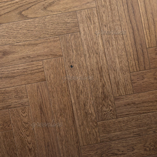 Инженерная доска Greenline Ёлка Техно 620 Дуб Скайлайн - фото 1