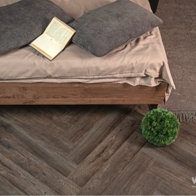 Кварц виниловый ламинат Vinilam Parquet Herringbone IS11211 Паркет Донателло - фото 7