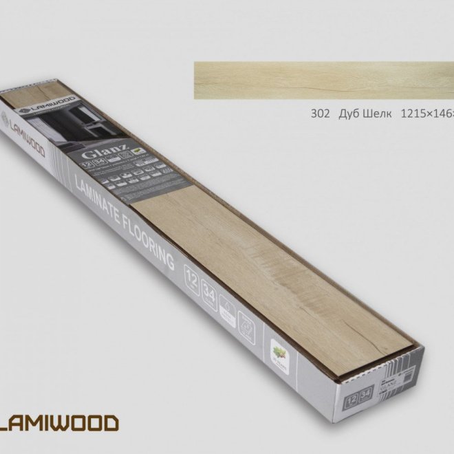 Ламинат LamiWood Glanz Glanz 302 Дуб Шелк - фото 6