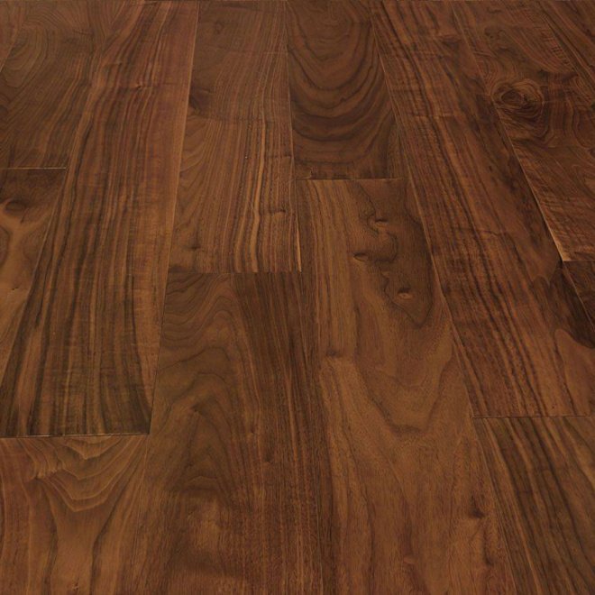 Инженерная доска Wood Bee Однополосная Американский орех 30% блеск - фото 2