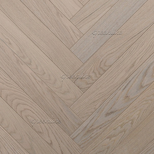 Инженерная доска Greenline Ёлка Техно  627 Дуб Мист 12x100x500