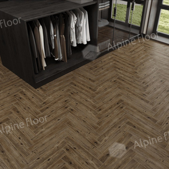 Ламинат Alpine Floor Herringbone 12 Pro Herringbone 12 Pro Дуб Бордо LF106-10 - фото 3