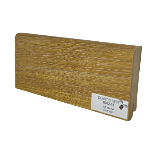 Плинтус DeArtio В302-15 Дуб желтый от 16 мм  - фото 1