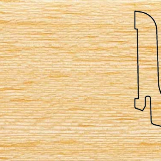 Плинтус Pedross 60х22 шпонированный - Гевея - фото 1