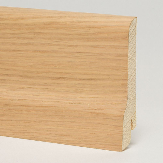 Плинтус Pedross 80x20 шпонированный - Дуб белёный - фото 1