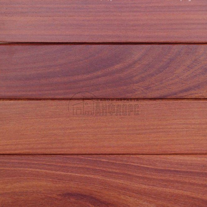 Террасная доска  Кумару красный, гладкая - фото 1