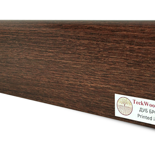 Плинтус TeckWood Цветной 75x16 Дуб Бронза (Oak Bronze) - фото 1