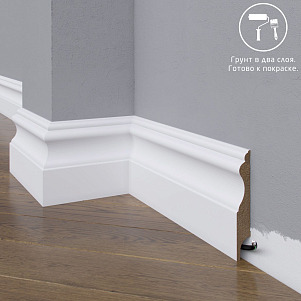 Плинтус Madest Decor  МДФ 03 16х72х2400 Белая эмаль