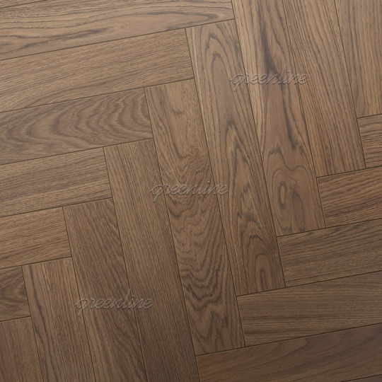 Паркет ёлка Greenline  826 Дуб Эволюшн английская - фото 1