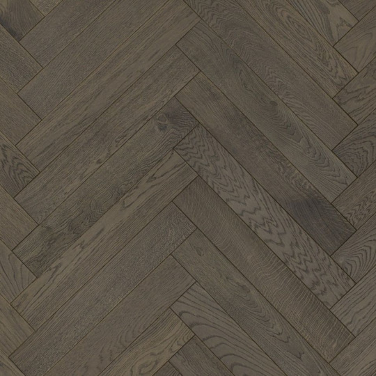 Паркет ёлка Esta Parket Herringbone 14005 Oak HB BC Lava Grey - фото 1