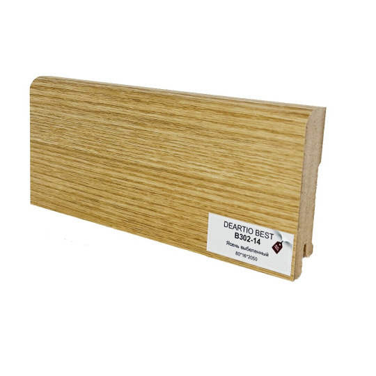 Плинтус DeArtio В302-14 Ясень выбеленный от 16 мм  - фото 1
