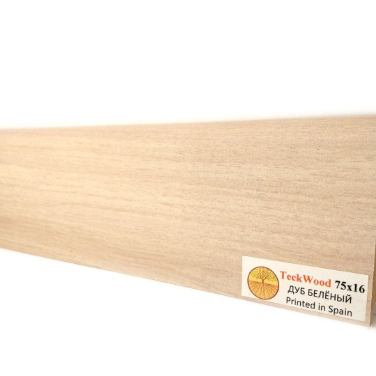 Плинтус TeckWood Цветной 100х16 Дуб беленый (White Oak) - фото 1