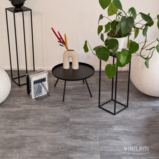 Кварц виниловый ламинат Vinilam КЕРАМО Stone Glue 71616 Цемент Серый клеевой
- фото 3