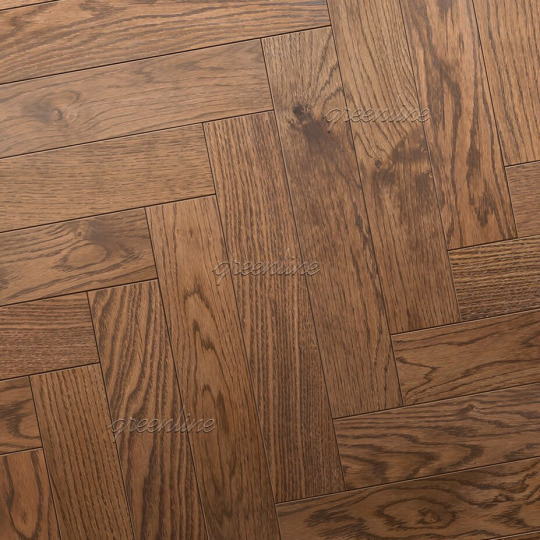 Паркет ёлка Greenline  3105 Дуб Fresco английская 3105 Дуб Fresco 15х95х520 - фото 1