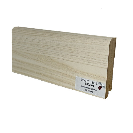 Плинтус DeArtio В302-04 Волжский вяз белый от 16 мм  - фото 1