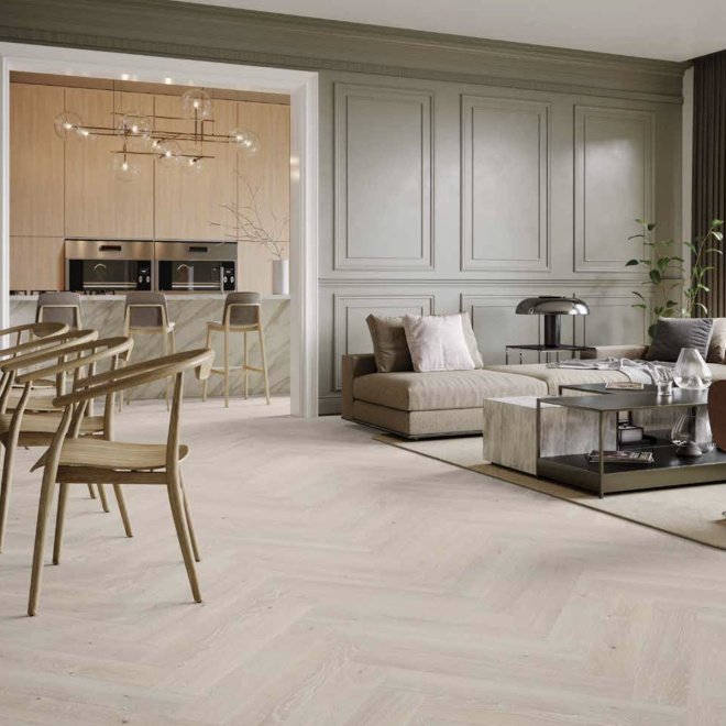 Паркет ёлка Barlinek Английская ёлка Дуб Pudding - фото 2