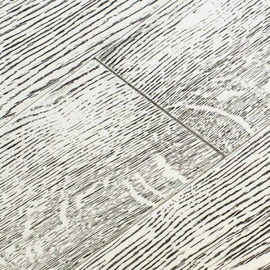 Массивная доска Стародуб Стародуб Дуб Эмаль белая с патиной чернойДуб Эмаль белая с патиной черной 20х180х400-1800 - фото 1