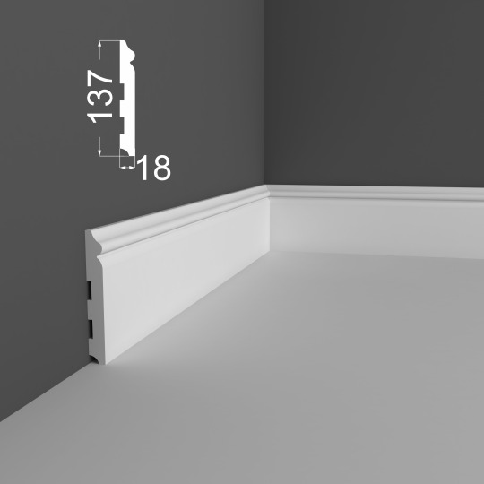 Плинтус Ликорн МДФ Грунтованный Р 8.137.18 - фото 3