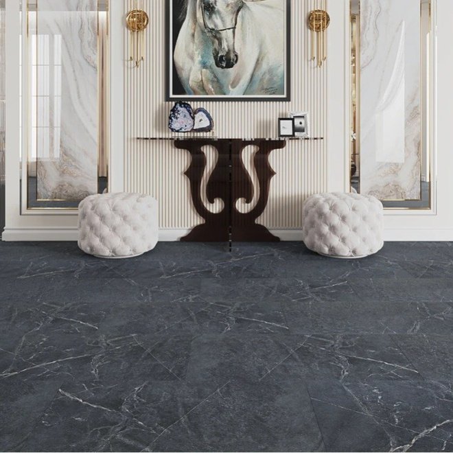 Кварц виниловый ламинат Vinilam Ceramo Stone 91909 Ионический Мрамор
 - фото 4