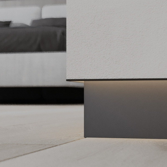 Плинтус Ликорн Скрытый С-04.2.3 Чёрный - фото 1