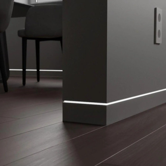 Плинтус Luxury Wood Decor Invisible™ Скрытый под подсветку без покрытия - фото 6