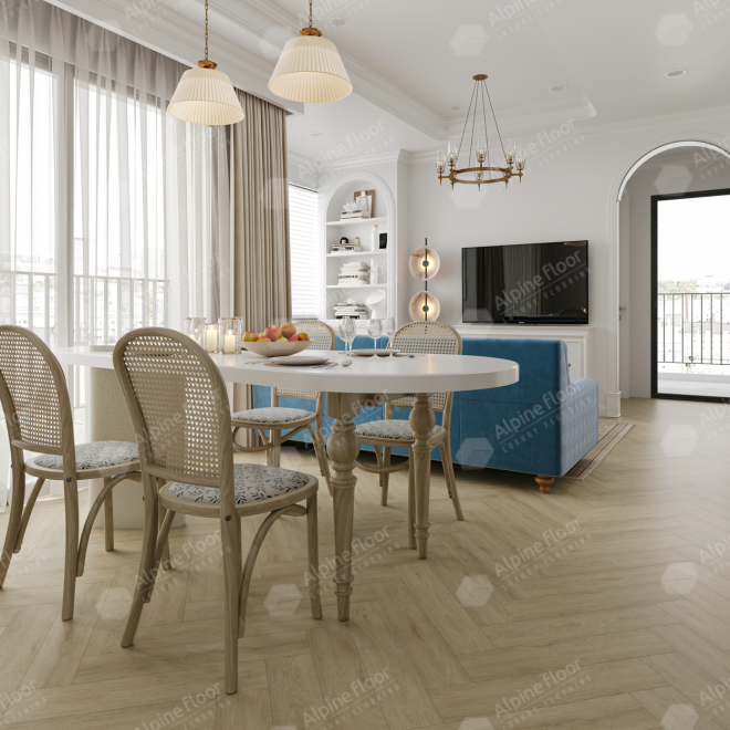Кварц виниловый ламинат Alpine Floor Parquet Light ECO 13-25 Дуб Денеб - фото 2