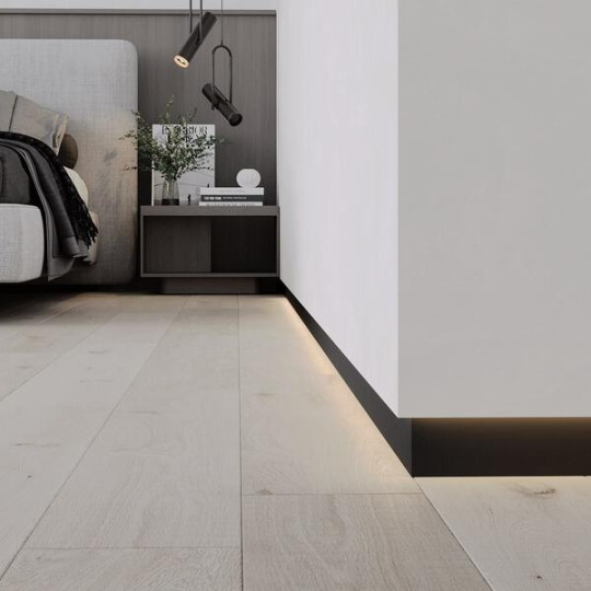 Плинтус Ликорн Скрытый С-02.2.3 Черный матовый - фото 1