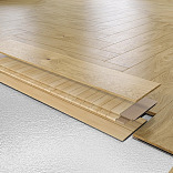 Паркет ёлка Barlinek Английская ёлка Дуб Balos Дуб Balos 14х130х725 - 2