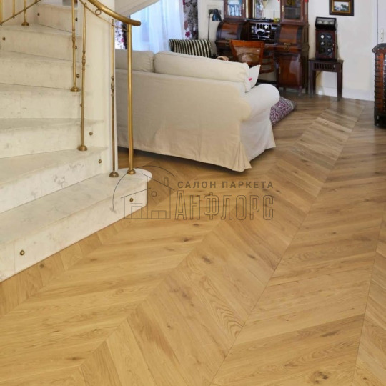Паркет ёлка Hajnowka DUO Collection Classic французская Classic французская 15x125x600 Селект - фото 2