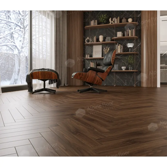 Ламинат Alpine Floor Herringbone 10 Herringbone 10 Орех Трентино LF107-12 - фото 3
