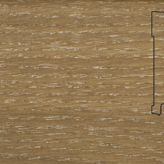 Плинтус Pedross 70х15 шпонированный - Дуб Чиспик - фото 1