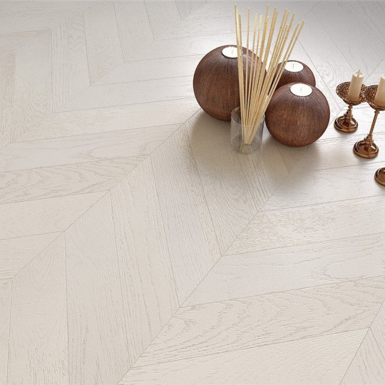 Паркет ёлка Gran Parte Французская ёлка 018 Бианко - фото 3