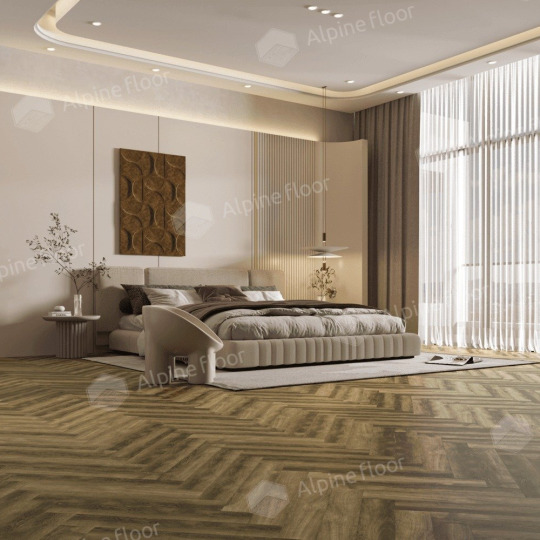Ламинат Alpine Floor Herringbone 8 Pro Herringbone 8 Pro Дуб Марсель LF102-09 - фото 3