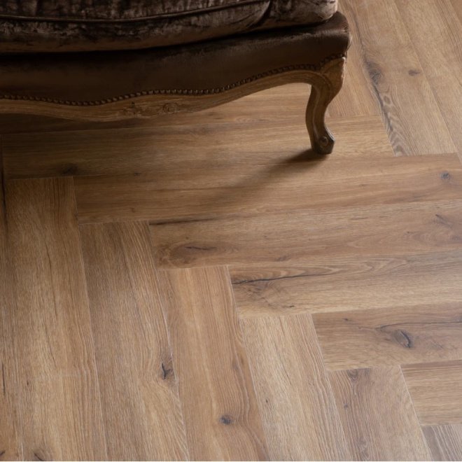 Кварц виниловый ламинат Vinilam VinilPol Herringbone 9933 Паркет Франческо - фото 7