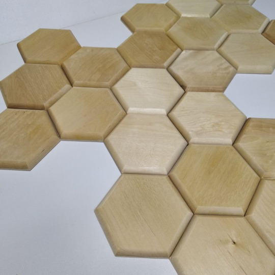 Стеновые панели Mazarri Mazarri Береза Гексагон Фаска - фото 1