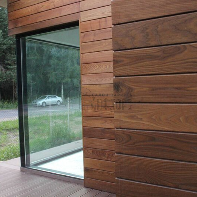 Террасная доска  Термоясень косой планкен Термоясень косой планкен 20х120х800-3000 - фото 2