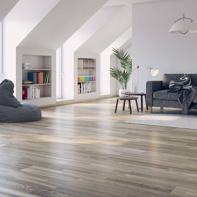 Паркетная доска Polarwood 3-полосная PW Ash Living White Matt 3S - фото 2