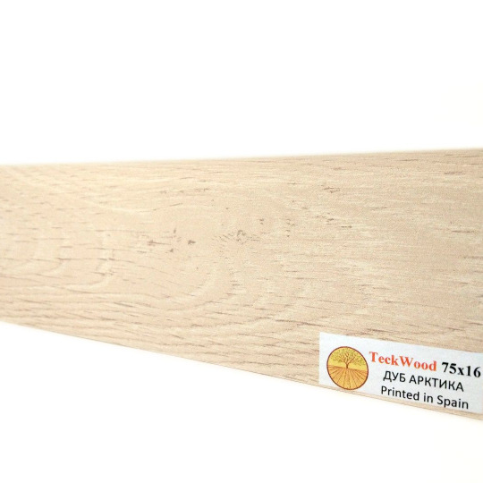 Плинтус TeckWood Цветной 100х16 Дуб Арктика (Arctic Oak) - фото 1