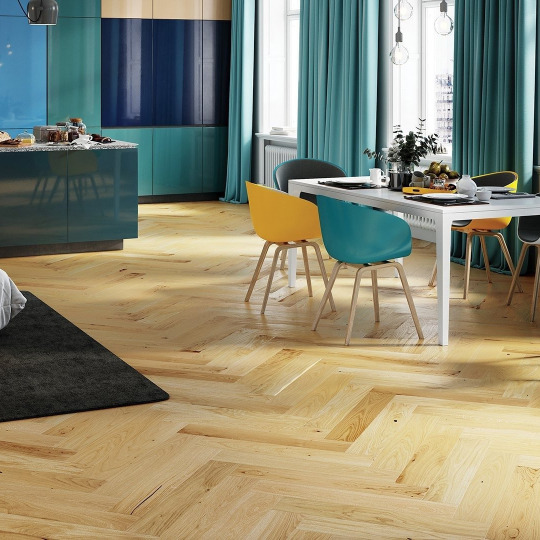 Паркет ёлка Barlinek Английская ёлка Дуб Caramel - фото 2